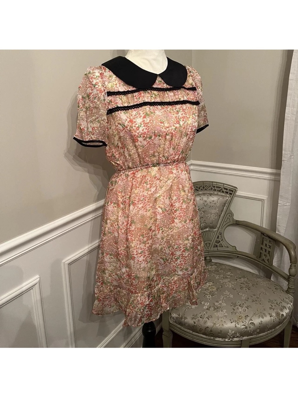 Brand new with tags L’ecole des femmes floral Lolita dress Size